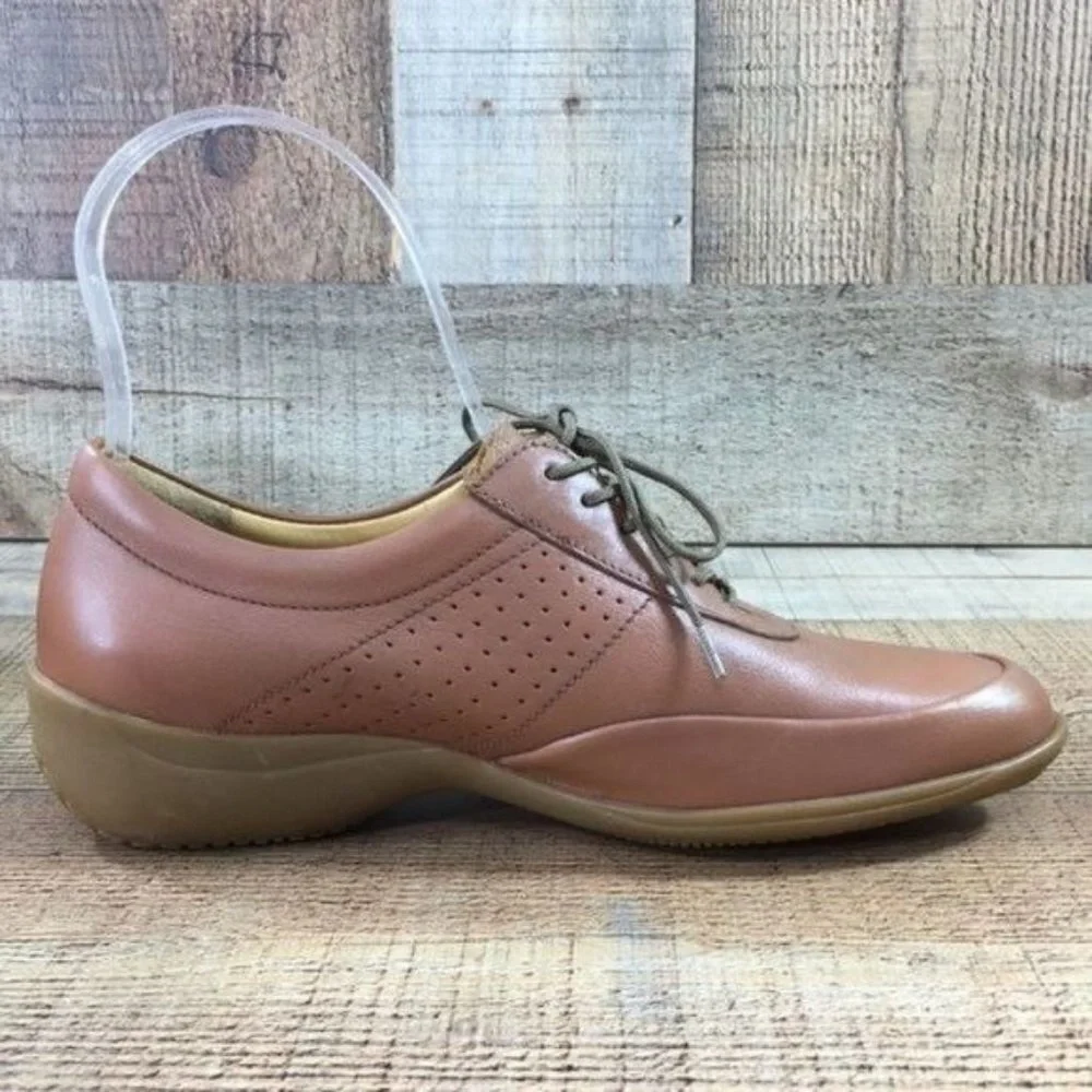 Mephisto Brown Leather Oxford Sneaker Shoes Cool Air Womens 5‎